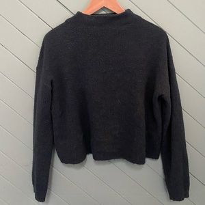 Blue/Green Mock Neck Cropped Sweater XS Urban Outfitters